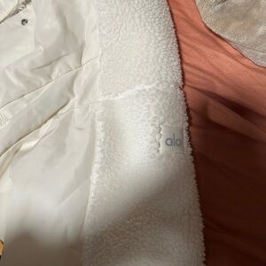 ALO Yoga Cream Teddy Jacket